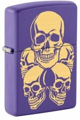 Zippo Skulls Purple Matte Dizayn Çakmak