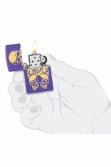 Zippo Skulls Purple Matte Dizayn Çakmak