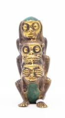 Pirinç Üç Maymun Figürü