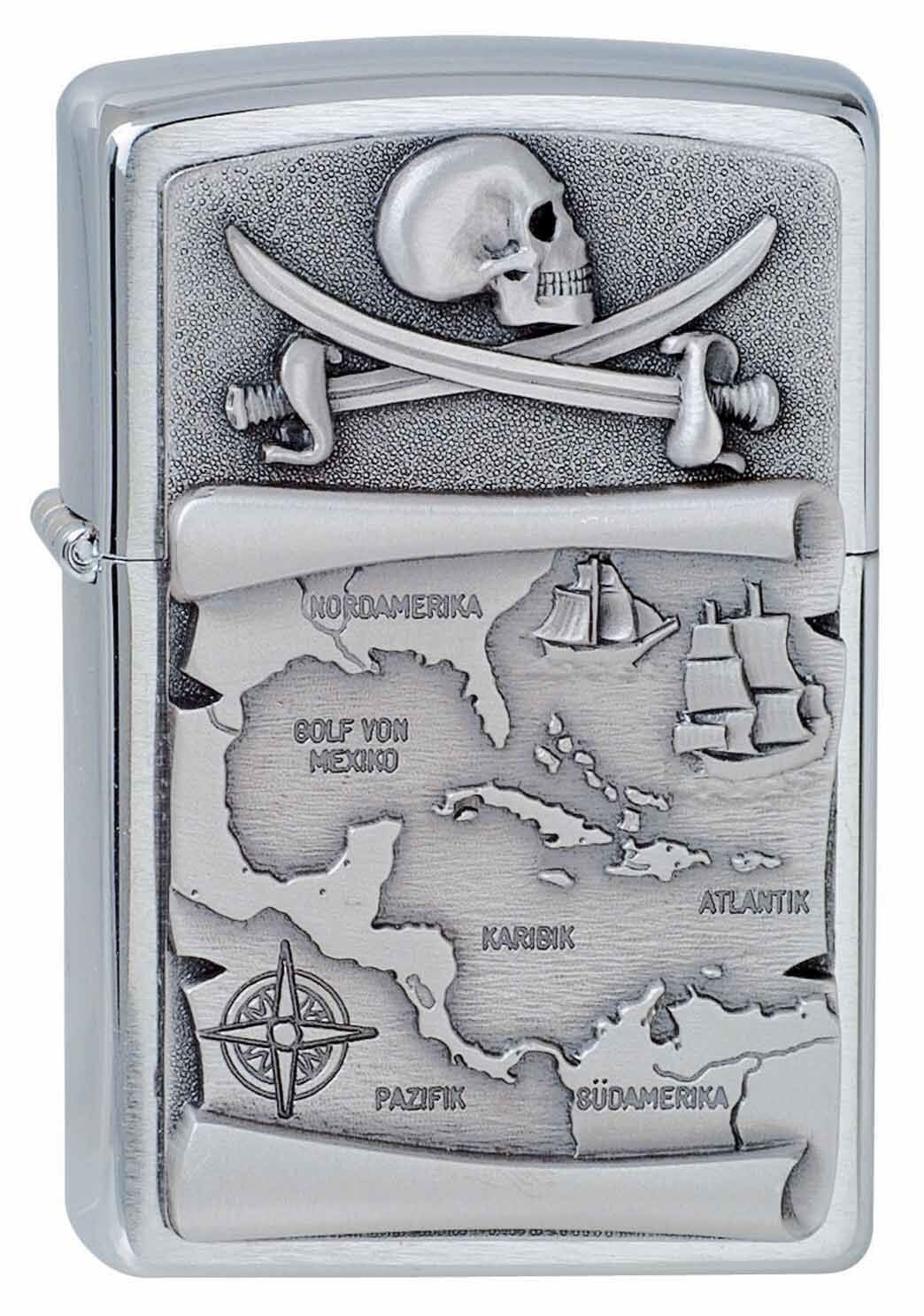 Zippo Pirate Treasure - Korsan Hazinesi Dizayn Çakmak