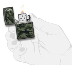 Zippo Camo And Zippo Logo Design Kamuflaj Çakmak