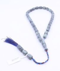 Kapsül Kesim Sıkma Kehribar Tesbih 8 x 11,5 mm - 1002