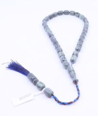 Kapsül Kesim Sıkma Kehribar Tesbih 8 x 11,5 mm - 1002