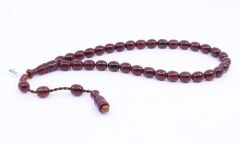 Arpa Kesim Sıkma Kehribar Tesbih 8,5 x 10 mm 0998