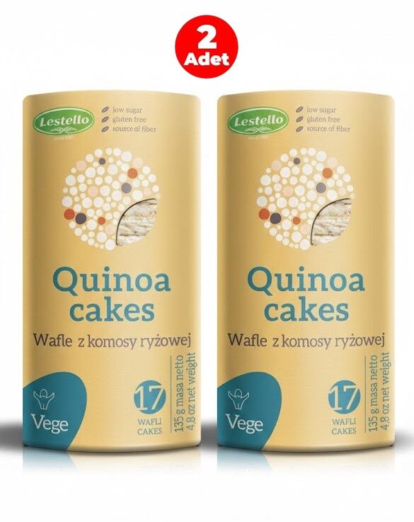 Lestello Quinoa Cakes - Glutensiz Kinoa Patlağı 135 g (2 ADET)