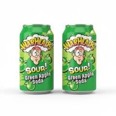 Warheads Sour Green Apple Soda - Ekşi Elma Aromalı Gazlı İçecek 330ml (2 ADET)