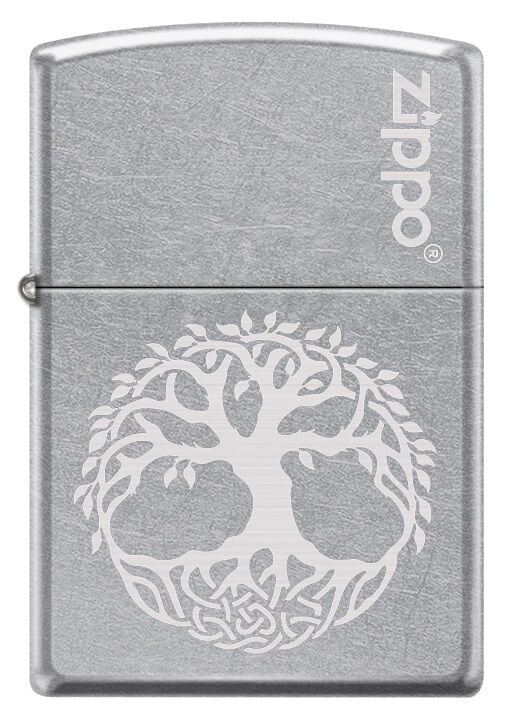 Zippo Tree Of Life Street Chrome Dizayn Çakmak