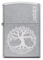 Zippo Tree Of Life Street Chrome Dizayn Çakmak