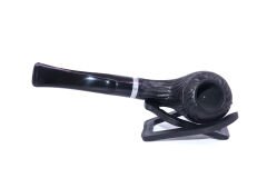 Pipsan Pipo Gravür İşlemeli Half Bent - Siyah