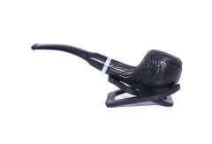 Pipsan Pipo Gravür İşlemeli Half Bent - Siyah