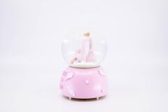 Flamingo Çift Işıklı ve Müzikli Kar Küresi