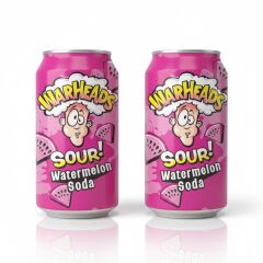 Warheads Sour Watermelon Soda - Ekşi Karpuz Aromalı Gazlı İçecek 330ml (2 ADET)