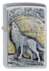 Zippo Wolf At Moonlight Dizayn Çakmak