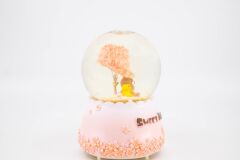 Sweet Day Kahverengi Işıklı ve Müzikli Kar Küresi