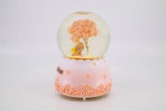 Sweet Day Kahverengi Işıklı ve Müzikli Kar Küresi