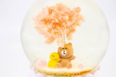 Sweet Day Kahverengi Işıklı ve Müzikli Kar Küresi