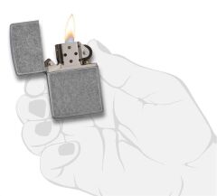 Zippo Reg Antique Silver Dizayn Çakmak