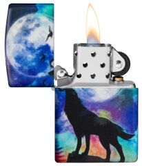 Zippo Wolf And Colors Design Çakmak