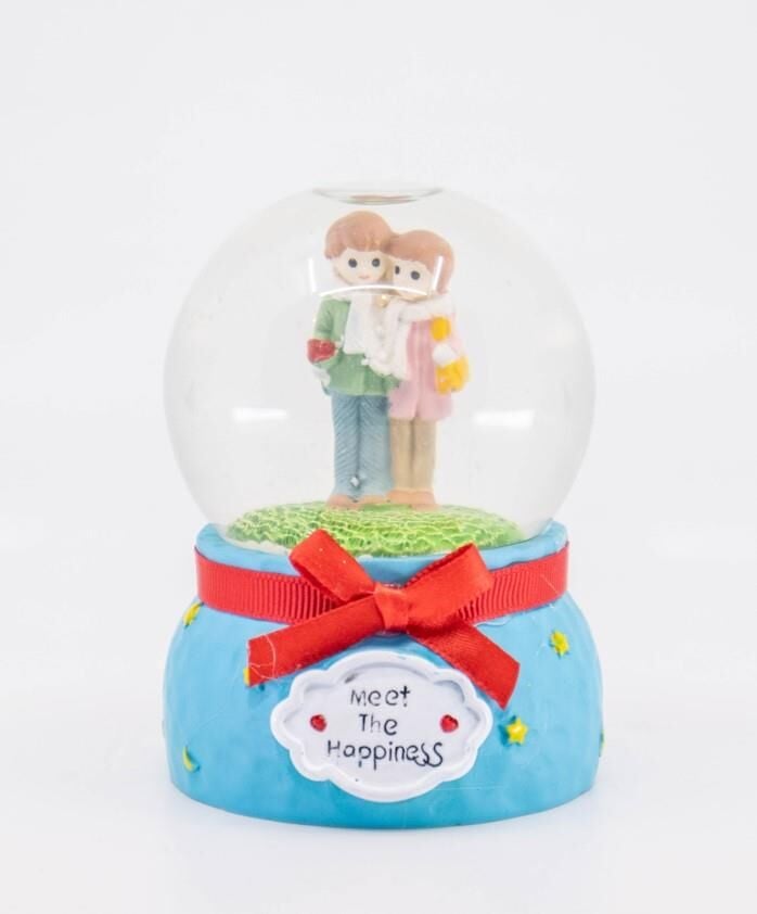 Sevgililer Işıklı Kar Küresi