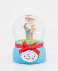 Sevgililer Işıklı Kar Küresi