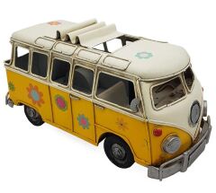 Vintage Dekoratif Hippi Vosvos Minibüs
