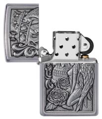 Zippo Skull And Angel Amblem Dizayn Çakmak