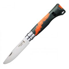 Opinel Inox Outdoor Junior Paslanmaz Çelik Düdüklü Çakı No.7 - Haki