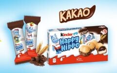Kinder Happy Hippo Kakao - Krema Dolgulu Gofret Çikolata
