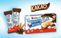 Kinder Happy Hippo Kakao - Krema Dolgulu Gofret Çikolata