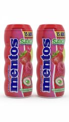 Mentos Kırmızı Meyve ve Limon Aromalı Sakız - Şekersiz(Tatlandırıcılı) 30g (2 ADET)
