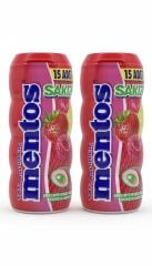 Mentos Kırmızı Meyve ve Limon Aromalı Sakız - Şekersiz(Tatlandırıcılı) 30g (2 ADET)