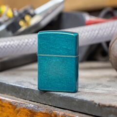 Zippo Classic Candy Teal Matte Dizayn Çakmak