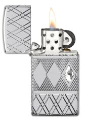 Zippo Diamond Pattern Dizayn Armor® Kasa Slim Çakmak