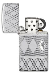 Zippo Diamond Pattern Dizayn Armor® Kasa Slim Çakmak