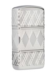 Zippo Diamond Pattern Dizayn Armor® Kasa Slim Çakmak