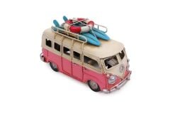 Vintage Dekoratif Camper Vosvos Metal Minibüs