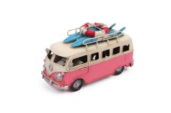 Vintage Dekoratif Camper Vosvos Metal Minibüs