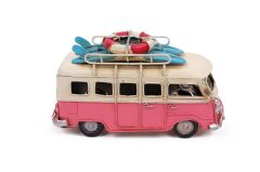 Vintage Dekoratif Camper Vosvos Metal Minibüs