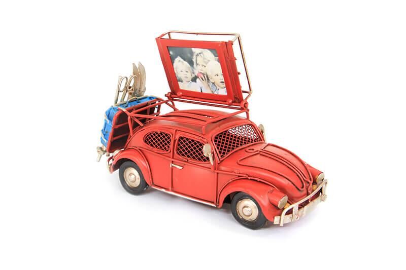 Dekoratif Beetle Klasik Vosvos Çerçeveli Ve Kumbaralı Model Araba