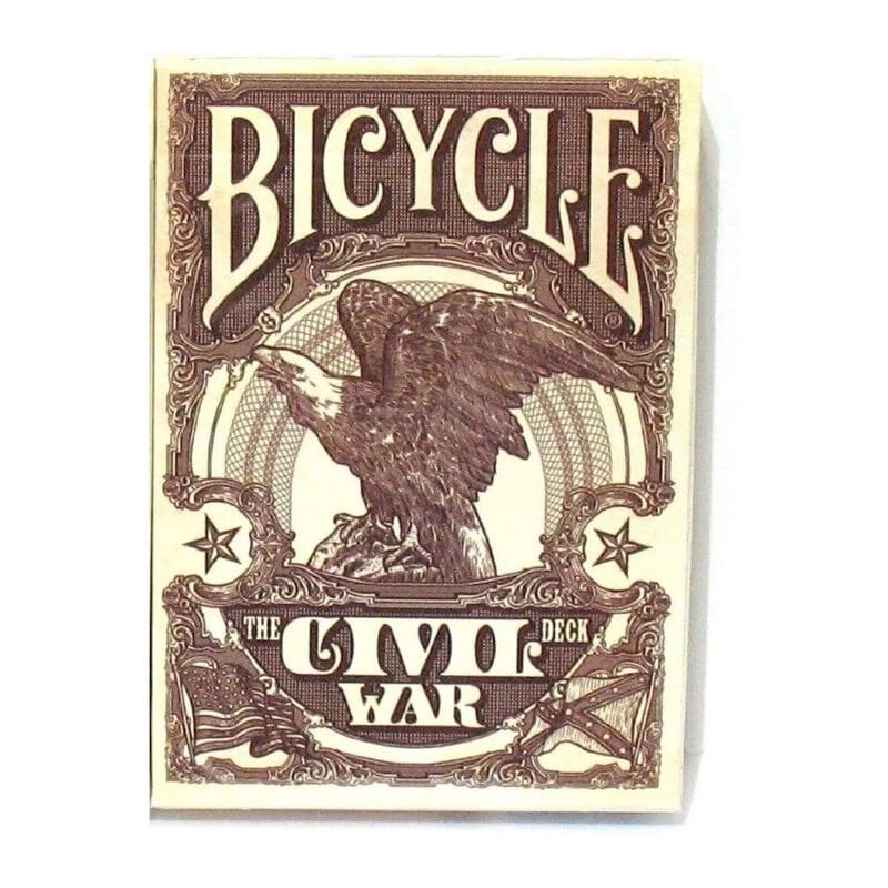 Bicycle® Civil War - Amerikan İç Savaşı Oyun İskambil Kartı Kırmızı Deste