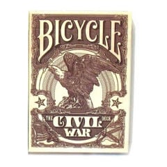 Bicycle® Civil War - Amerikan İç Savaşı Oyun İskambil Kartı Kırmızı Deste