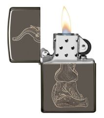 Zippo Zentangle Elephant Design Çakmak