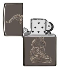Zippo Zentangle Elephant Design Çakmak