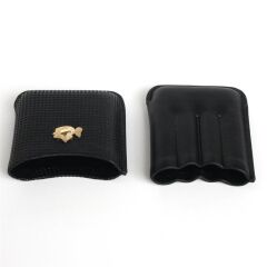 Cohiba Toscanello Deri Puro Kılıfı / Seyahat Humidoru - Siyah