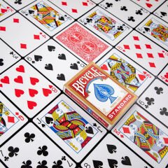 Bicycle® Standard Oyun İskambil Kartı - Kırmızı