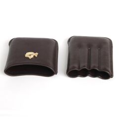 Cohiba Toscanello Deri Puro Kılıfı / Seyahat Humidoru - Koyu Kahverengi