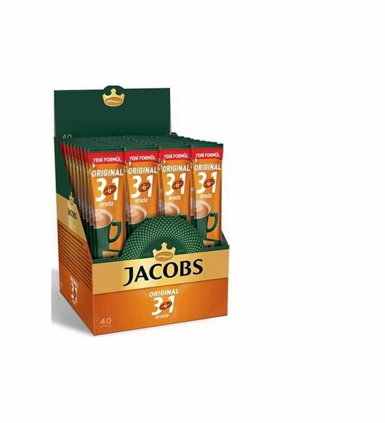 Jacobs Original 3'ü 1 Arada Kutu (40 x 16g) Karışım Kahve