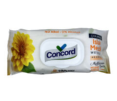 Concord Islak Mendil 120 Adet - Alkol içermez - pH Dengeli - Akdeniz Esintisi