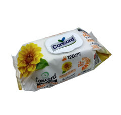 Concord Islak Mendil 120 Adet - Alkol içermez - pH Dengeli - Akdeniz Esintisi (İKİLİ SET)