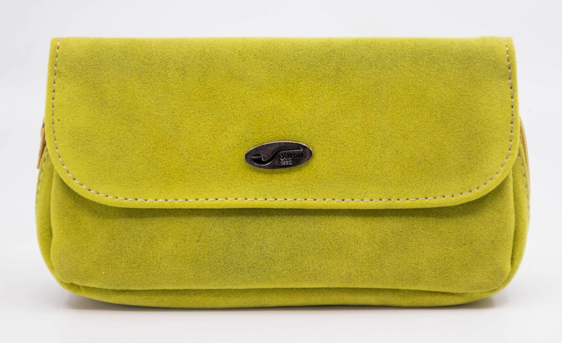 Şahin Yeşil Süet Pipo Taşıma Çantası